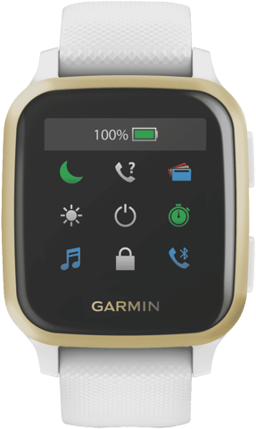 Garmin Venu Sq Smart Watch  White/Light Gold
