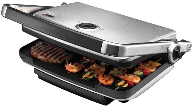 SUNBEAM Cafe Contact Electric Grill & Sandwich Press - Stainless Steel (GC7850B)