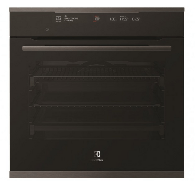 Electrolux 60cm Pyrolytic Oven 13 Functions+Steam Dark S/S
