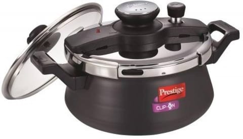 Prestige - Clip-on handi 5 L Induction Bottom Pressure Cooker  (Hard Anodized)