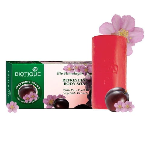 Biotique Bio Himalayan Plum Refreshing Body Soap (150g) (Pack of 2)