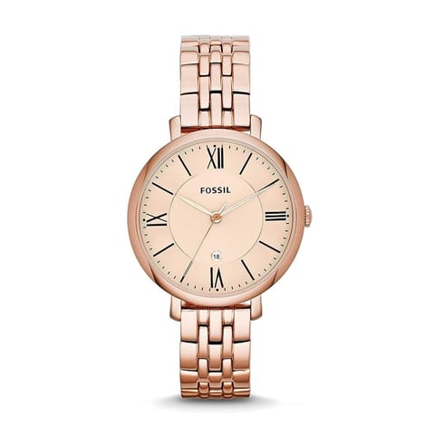Fossil Analog Rose Gold Dial Women's Watch