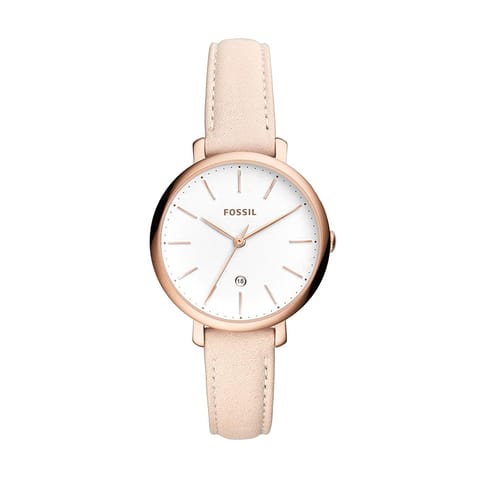 FOSSIL JACQUELINE ANALOG WHITE DIAL WOMEN'S WATCH