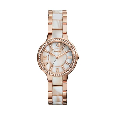FOSSIL VIRGINIA ANALOG PEARL DIAL WOMEN'S WATCH