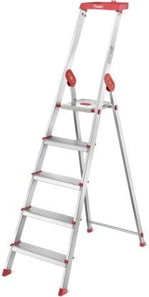Prestige CleanHome Household 5 Steps Foldable PCIL 05 Aluminium Ladder  (Tool Tray)