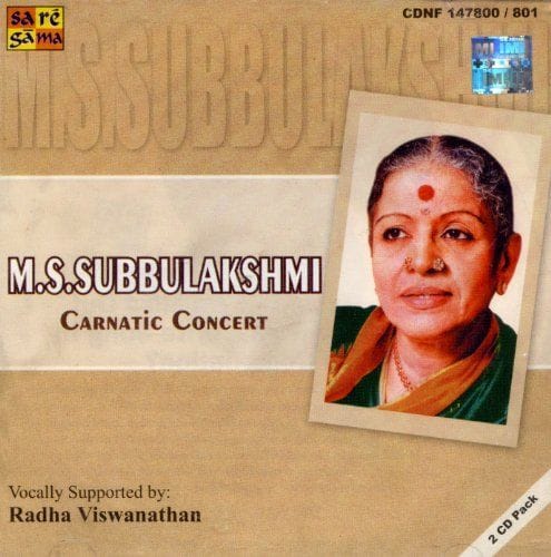 M.S. Subbalakshmi Carnatic Concert [Audio CD] M.S. Subbalakshmi