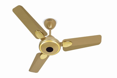 Atomberg Efficio+ 900 mm BLDC Motor with Remote 3 Blade Anti Dust Ceiling Fan (Metalic Gold, Pack of 1)