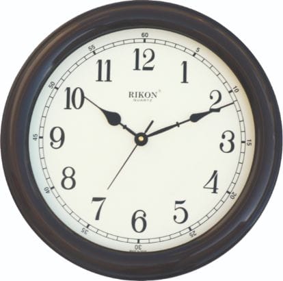 Rikon Designer Plain Clock BROWN IVORY_8351 PL