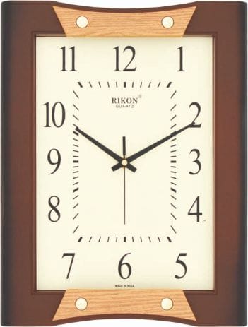 Rikon Premium Plain Clock BROWN IVORY_14251 H PL