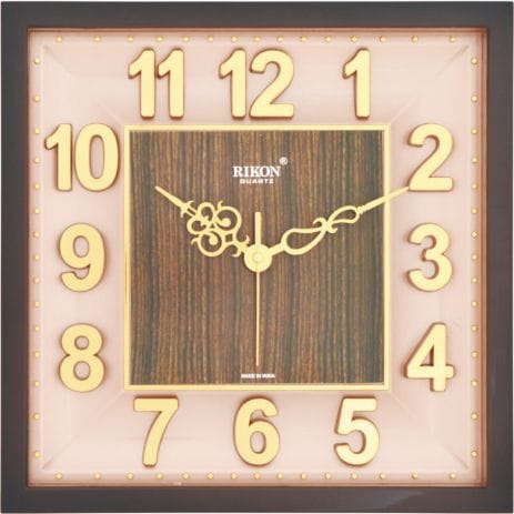 Rikon Premium Sweep Clock BROWN CREAM_9851 SW