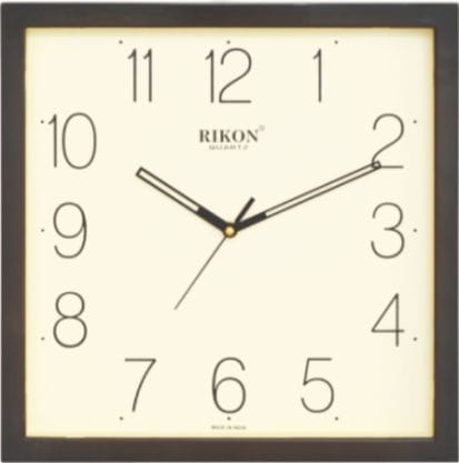Rikon Designer Plain Clock BROWN IVORY_1851 PLAIN-PIC