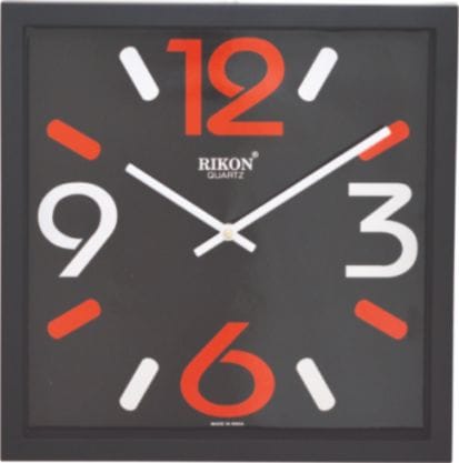 Rikon Designer Plain Clock BLACK_1851 PLAIN-PIC