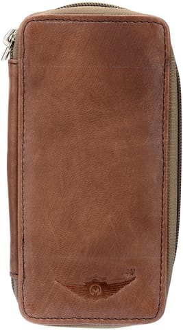 Tan twist 100%Genuine Leather Beige Bank Locker Key pouch (MKH004) by Maskino Leathers