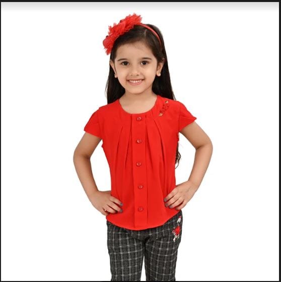 Shubham Fashions Tiny Girls WearIZE_34_Color_Red