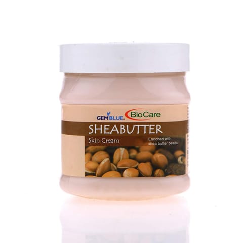 GEMBLUE BioCare shea butter Body and Face Cream Enriched with Natural Shea Butter Beads (500 ml)