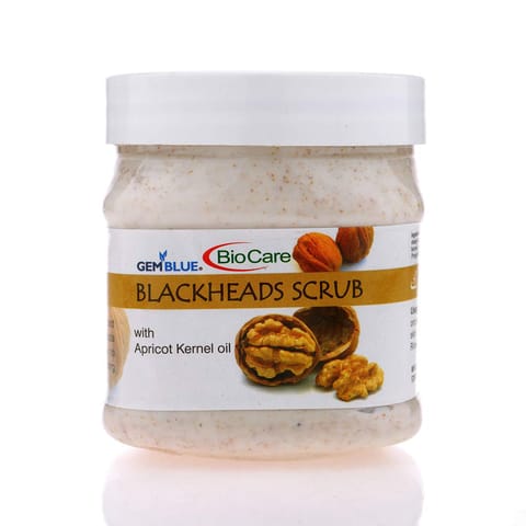 GEMBLUE BioCare safe and Natural Blackheads Scrub With Apricot Kernal Oil Scrub (500 ml)