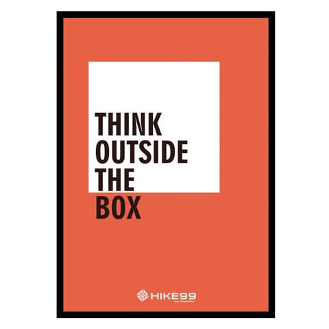 Think Outside The Box Motivational Photo Frame for Office & Home Perfect for Decor & Gifting