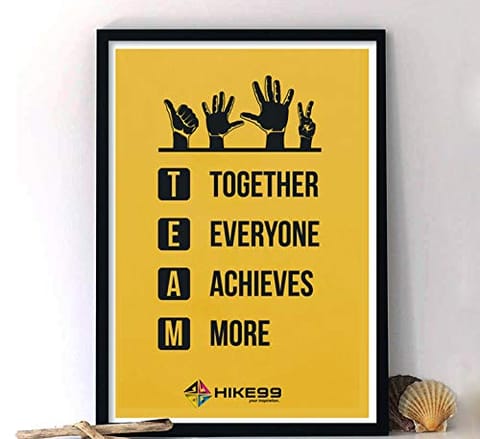 Together Everyone Achieves More Motivational Photo fram for Office