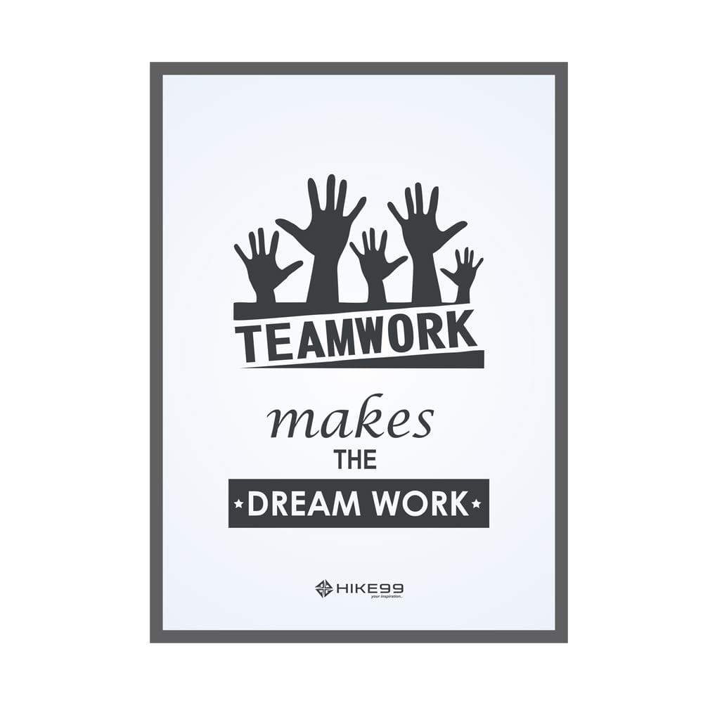 Teamwork Makes The Dream Work Motivational Photo Frame for Office