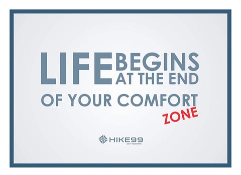 Life Begins at The End of Your Comfort Zone | Motivational Frame for Office & Home