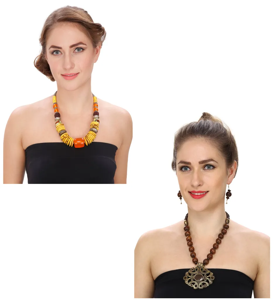 Aradhya Designer festive wear special beads necklace combo offer for Women and Girl
