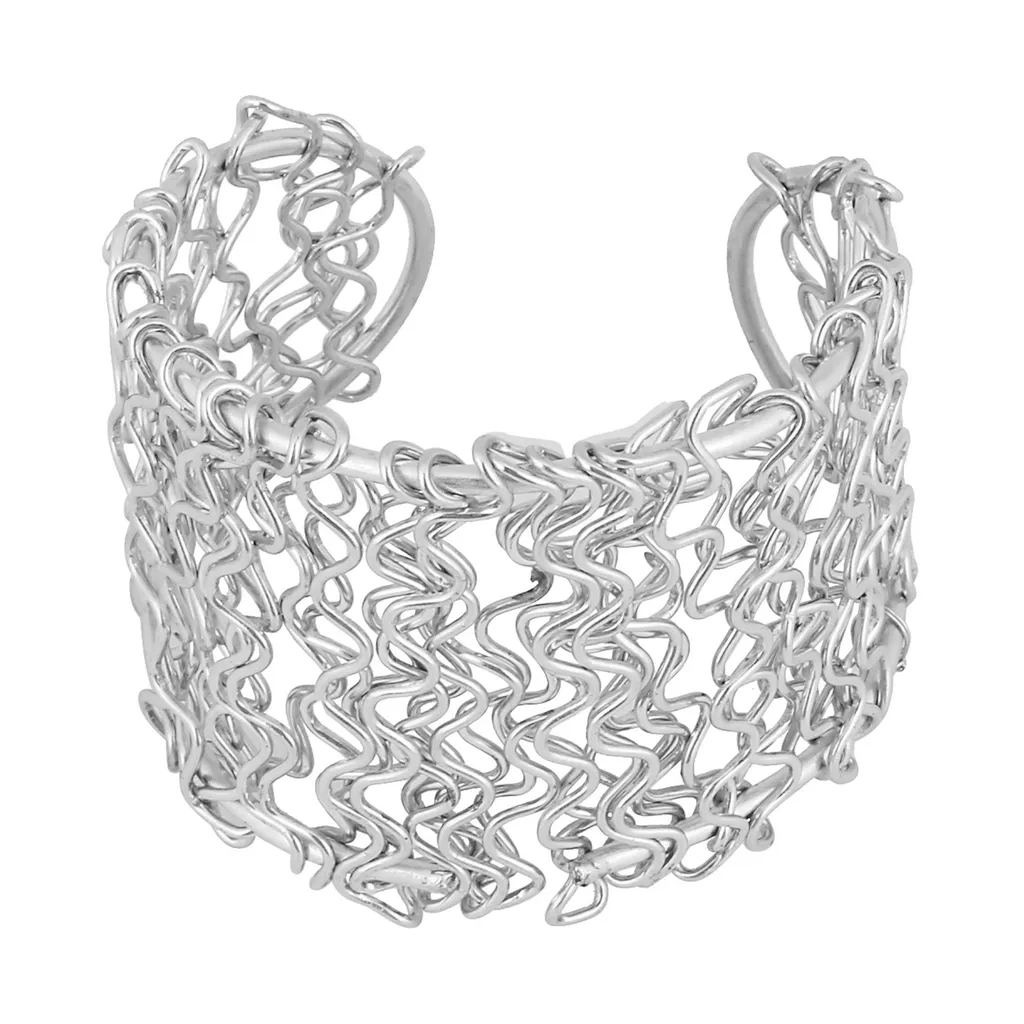 Aradhya Collections party wear contemporary oxidised  Silver adjustable bracelet for girlsandwomen