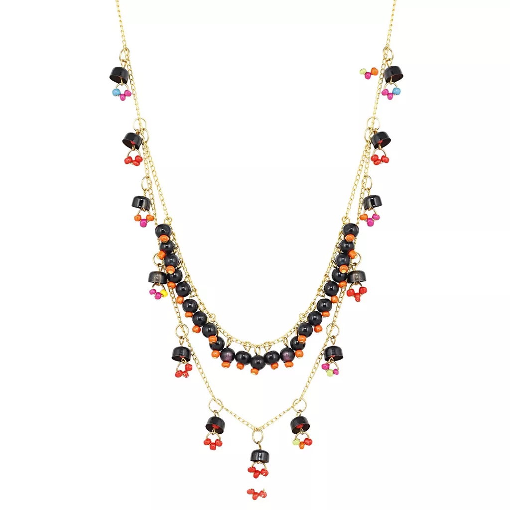 Aradhya Designer tassel beads chain necklae for women and girls
