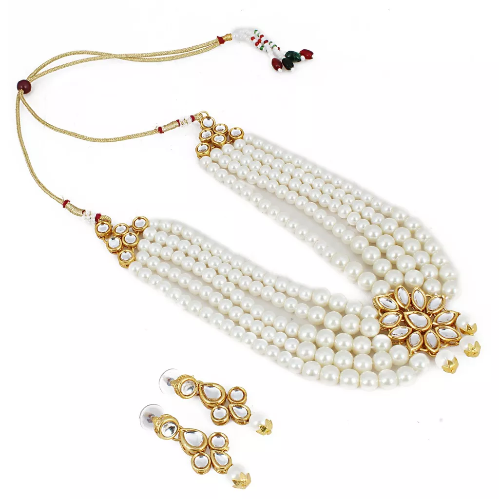 Aradhya Traditional designer high grade kundan necklace for women and girls