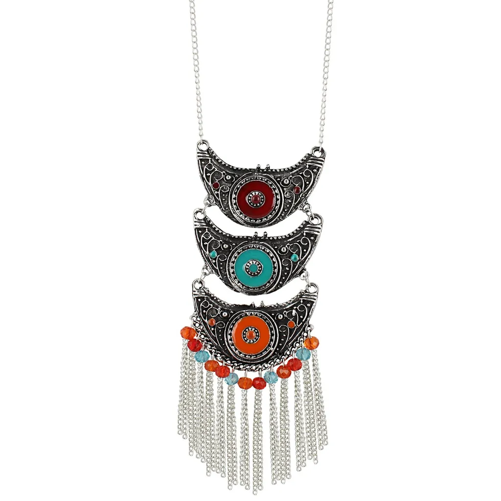 Aradhya Designer high quality oxidized german silver necklace for women and girls
