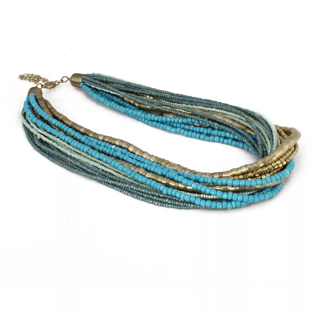 Aradhya Designer stylish multi layer high quality beads necklace for women