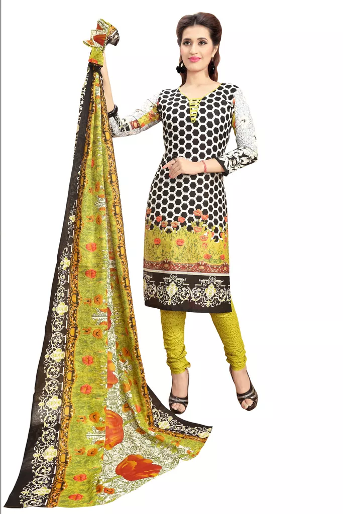 Minu Suits  Multicoloured Cotton Salwar Suits Sets  Dress Material
