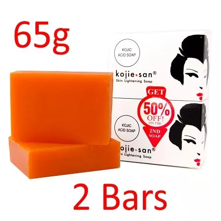Kojie San Skin Lightening Kojic Acid Soap 2 Bars - 65 gm - NEW!!