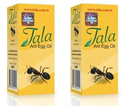 2 Bottles Tala Ant Egg Oil For Permanent Unwanted Hair Removal 20 ML From Turkey