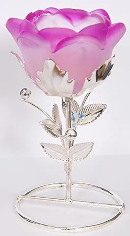 Gift Tree German Silver Candle Stand Gift Article colour Pink.