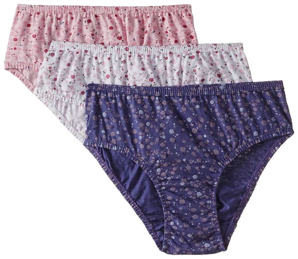 Hanes Women's Cotton Panty (Pack of 3) (Colors and prints may vary)