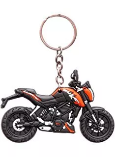 B TO B TRADERS KTM Duke Logo Synthetic / Rubber Bike Keychain / Keyring / Key Ring / Key Chain (MULTI-COLOR)