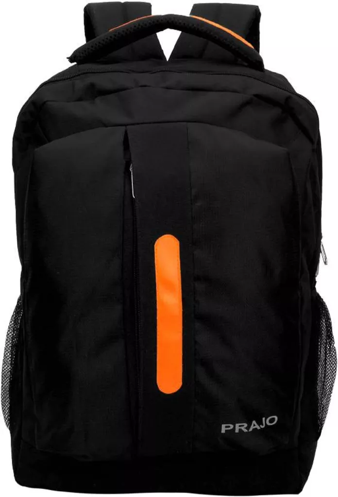 Black n Orange 15.6 inch Laptop Backpack