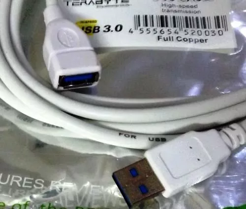 USB 3.0 Extension Moulded 5 Meter White Cable Type A Female to Male 5M