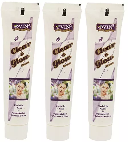 Ovin Clear & Glow Cream, Transparent , 20 Grams Pack of 3 …