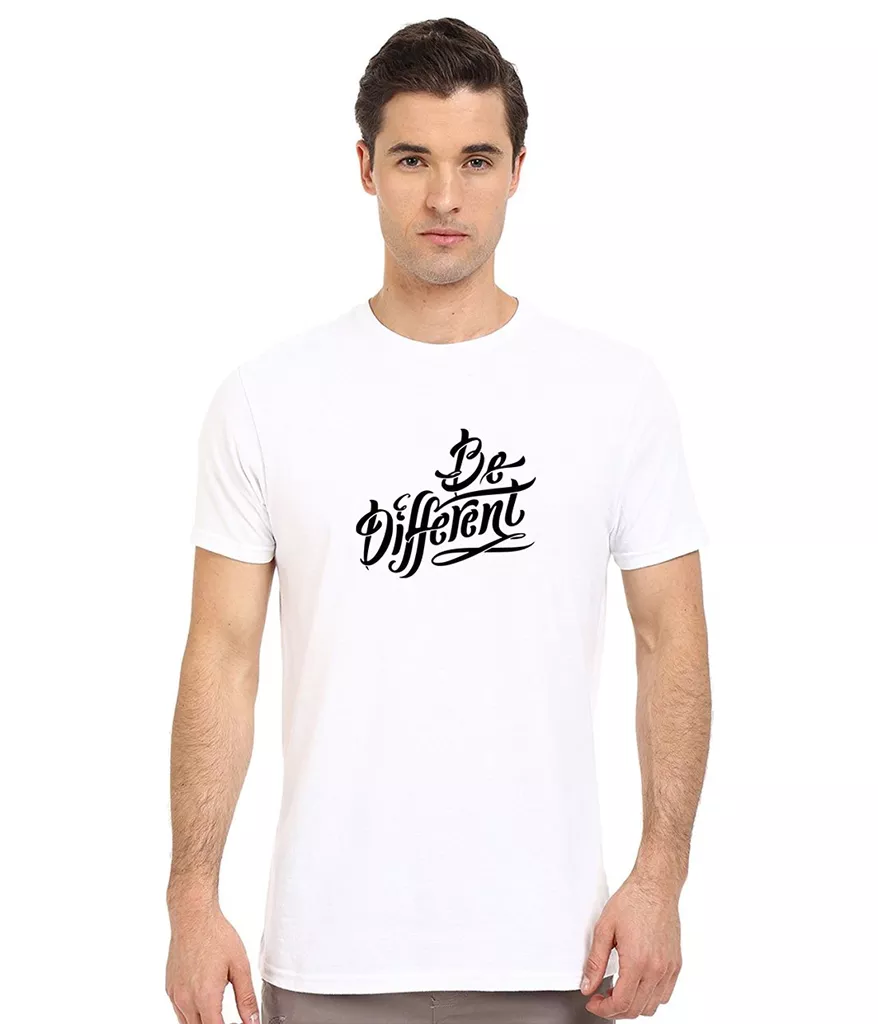 DOUBLE F ROUND NECK WHITE COLOR BE DIFFERENT PRINTED T-SHIRTS