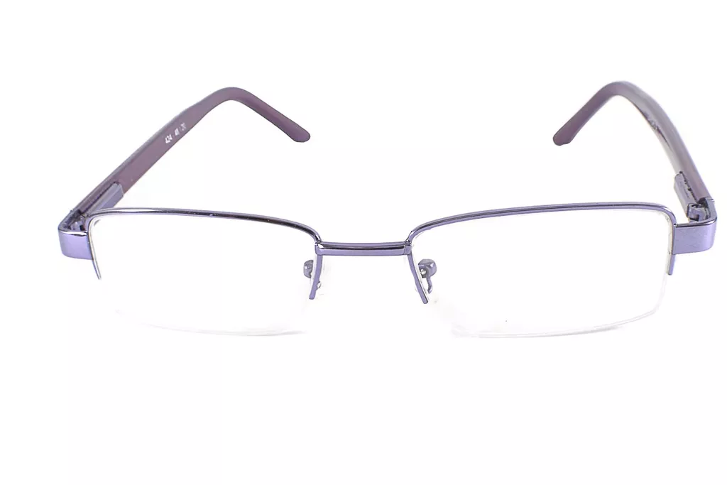 424CRBN48 Copper-Brown Rectangle Half Frame Small Size 48 Men & Women EyeGlasses