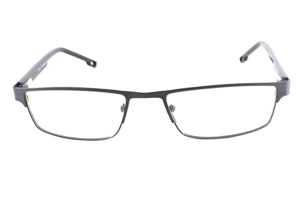 5004C3BKGY47 Black-Grey Rectangle Full Frame Small Size 47 Men & Women EyeGlasses