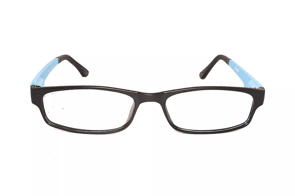 1132-1 Black-Light Blue Rectangle Full Frame Small Size 48 Men & Women EyeGlasses