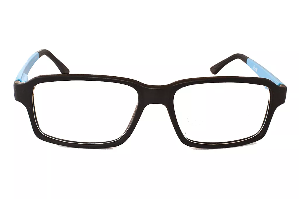 1139-5 Light Blue-Black Retro Square Full Frame Medium Size 50 Men & Women EyeGlasses