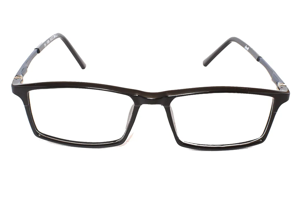 1185-3 Blue-Black Rectangle Full Frame Medium Size 50 Men & Women EyeGlasses