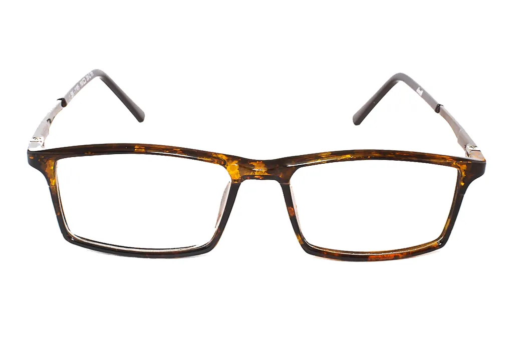 1185-5 Brown Rectangle Full Frame Medium Size 50 Men & Women EyeGlasses
