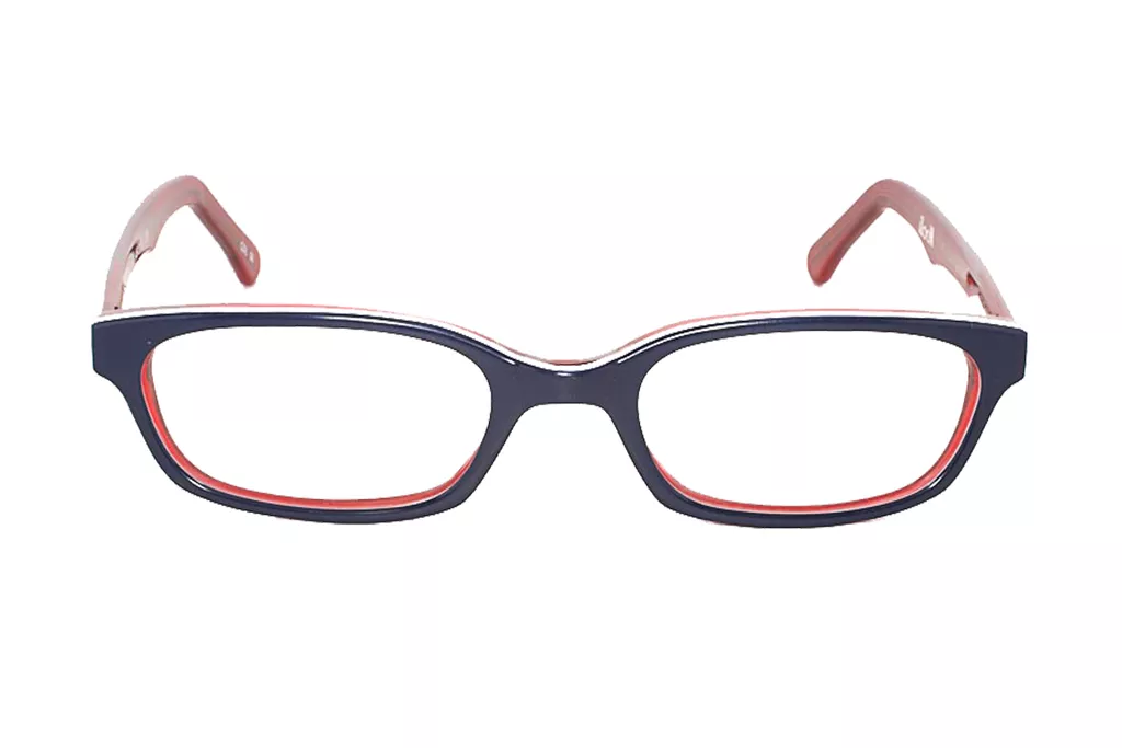 Blue-Red Rectangle Full Frame Small Size 46 Kids EyeGlasses