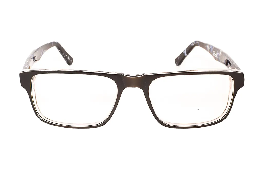 Blue-Black Rectangle Full Frame Small Size 48 Women EyeGlasses