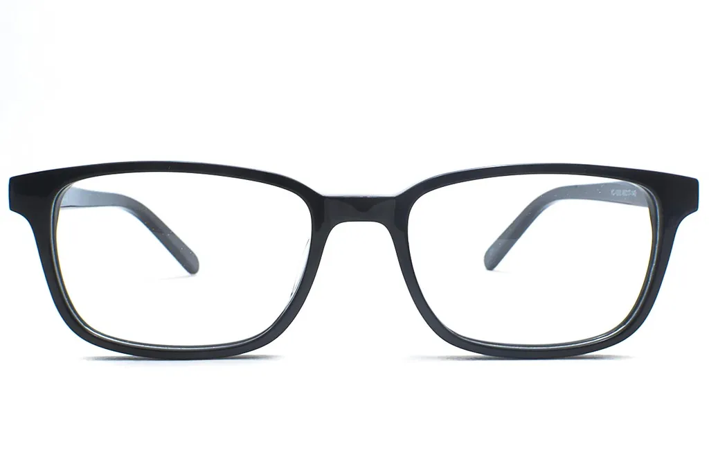 Black Retro Square Full Frame Medium Size 49 Men & Women EyeGlasses