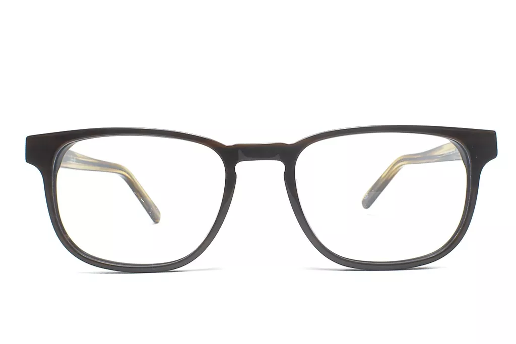 Brown Retro Square Full Frame Medium Size 52 Men & Women EyeGlasses